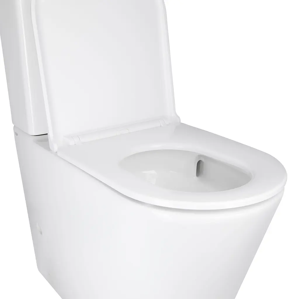 Унитаз-компакт Qtap Scorpio безободковый Ultra Quiet с сиденьем Soft-close QT14222125AUQW, Белый - фото 4