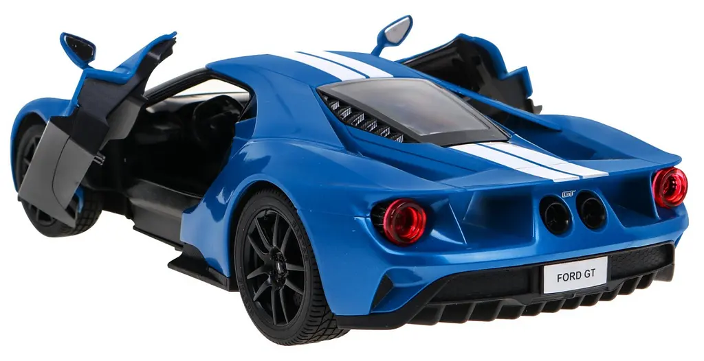 Машинка Ford GT синий RASTAR модель 1:14 Автомобиль на дистанционном управлении + пульт 2,4 ГГц - фото 4