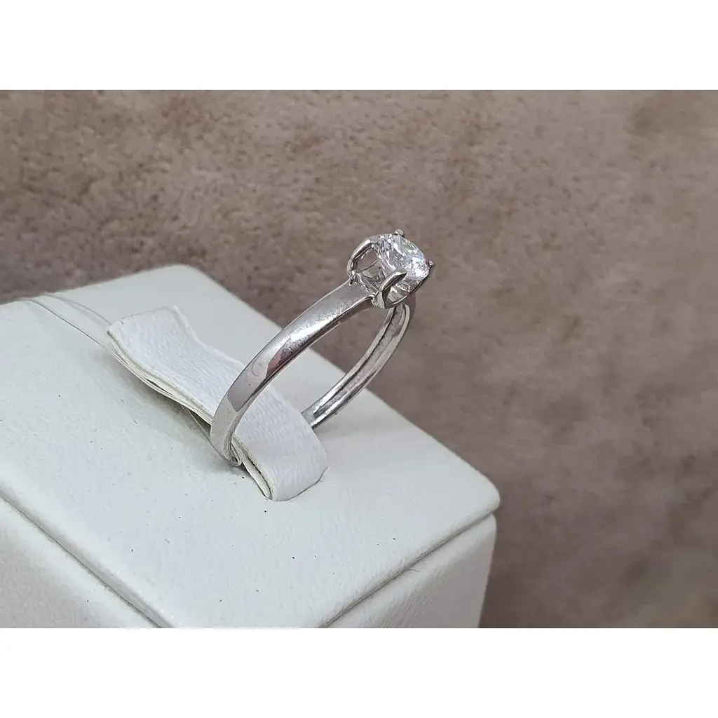 Срібне кільце Qvaliz з фіанітом. 901-00688 16,5 - фото 3