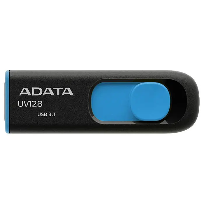Флеш-накопичувач Adata USB A-DATA USB 3.2 UV 128 64Gb Black/Blue (AUV128-64G-RBE) - фото 3