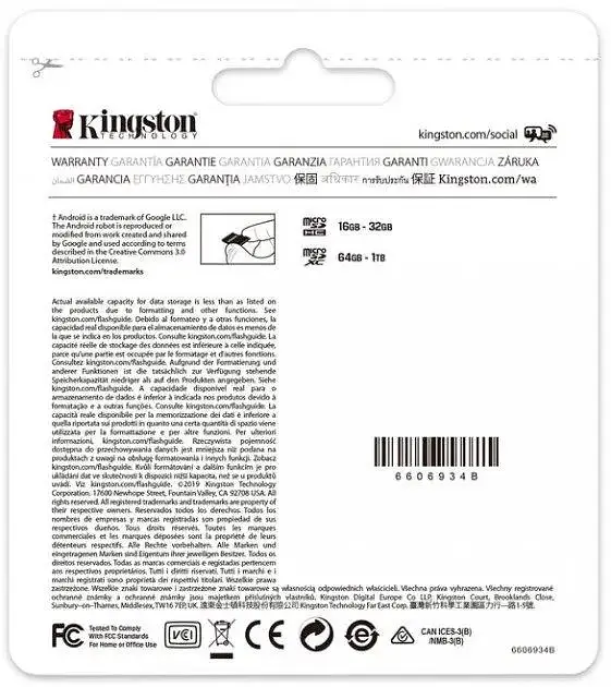 Карта памяти Kingston microSDXC Canvas Select Plus Class 10 UHS-I U1 V10 A1 + SD-адаптер 256GB Full HD и 4K - фото 4