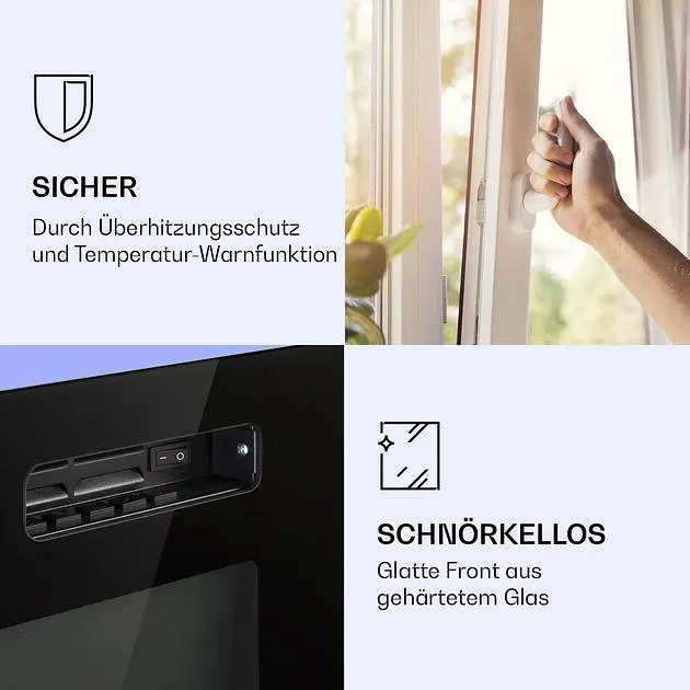 Камін електричний Klarstein Galeras 1800 Вт (10038687) - фото 7