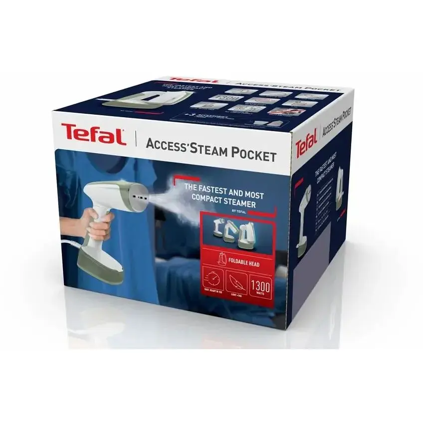 Відпарювач Tefal Access Steam Pocket 1300 Вт біло-зелений (DT3053E1) - фото 6