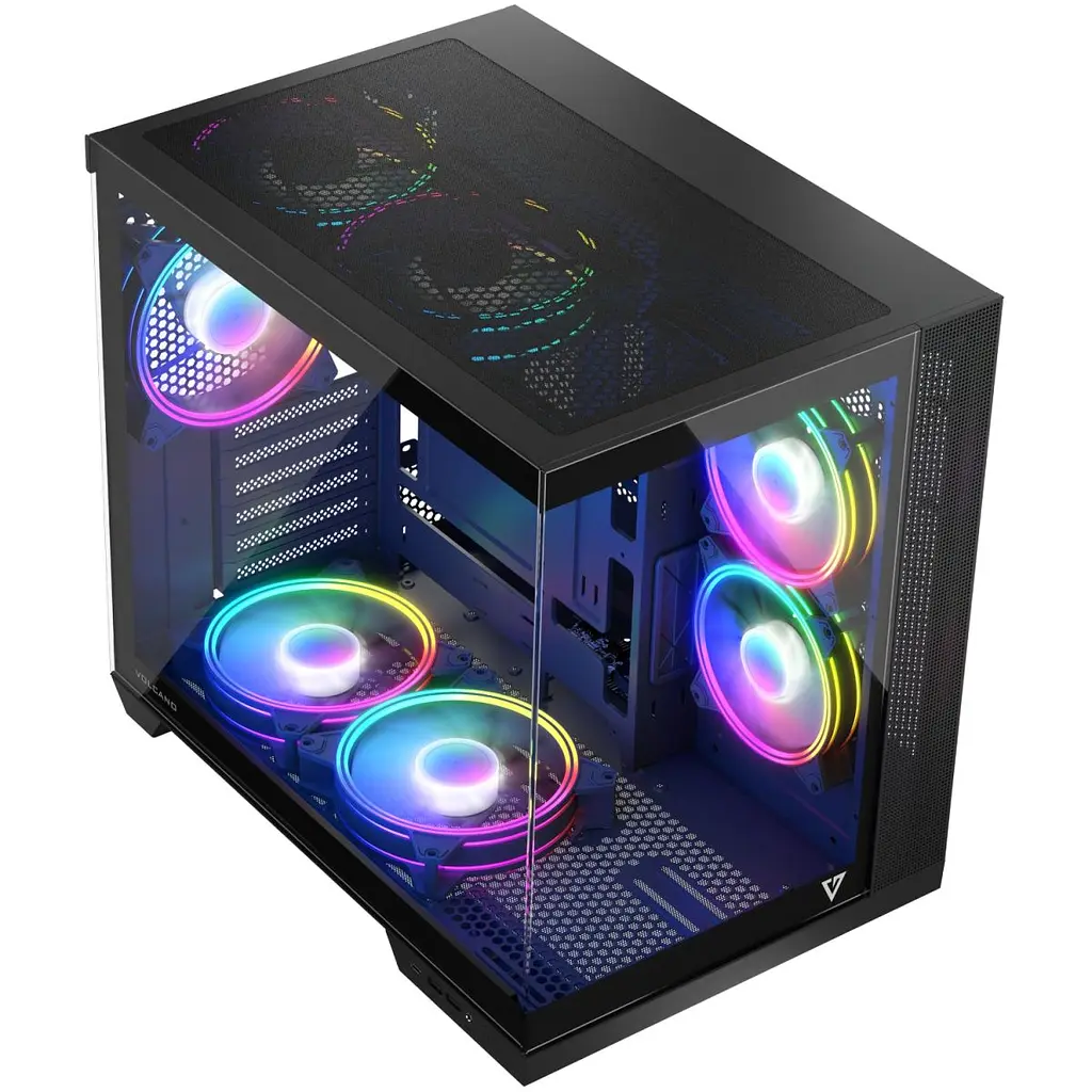 Корпус Modecom VOLCANO PANORAMA APEX ARGB 7F MIDI GREY без БЖ ATX (AT-PANORAMA-7F-ARGB-10-00) - фото 9