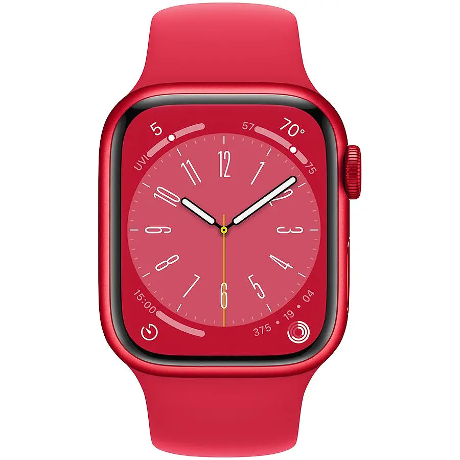 Смарт-часы Apple Watch Series 8 GPS 41 mm (PRODUCT)RED Sport Band (Grade C) Seller Refurbished - фото 2