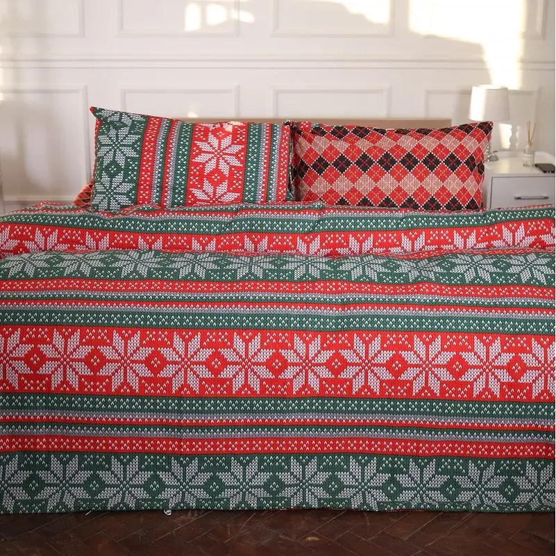 Наволочка MirSon Ranforce Elite 17-0659 Christmas 50х50 см червоно-зелена (2200009613012) - фото 2