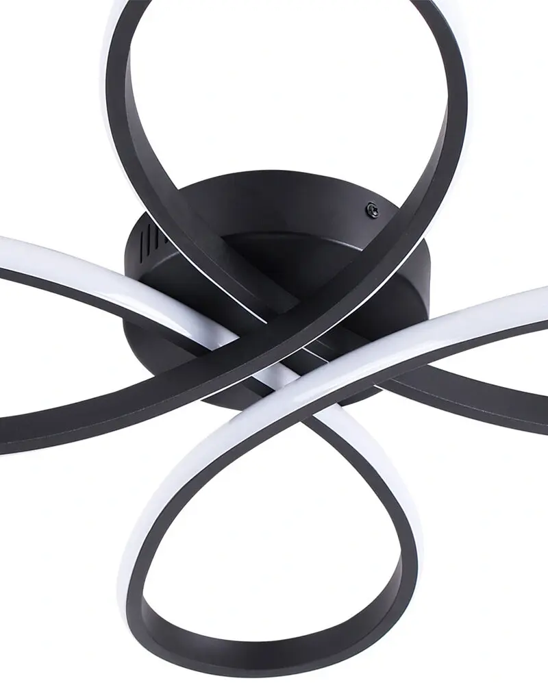 Люстра Goldlux 331816 Fiore LED 1x42W 4000K 5000Lm IP20 черная - фото 3