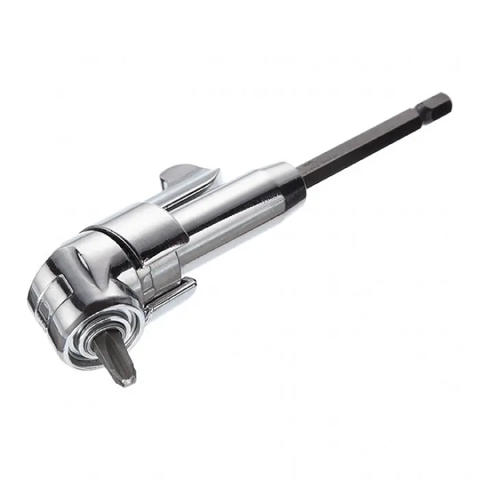 Кутовий адаптер для викруткових насадок, 1/4", Cr-V INTERTOOL VT-0106