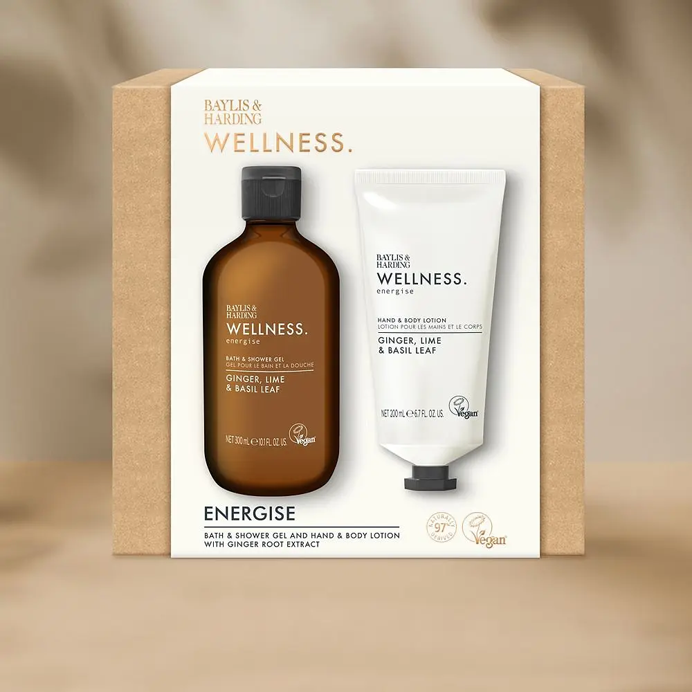 Набор по уходу за телом Baylis & Harding Wellness Energise: Гель для душа 300 мл + Лосьон для рук и тела 200 мл - фото 3