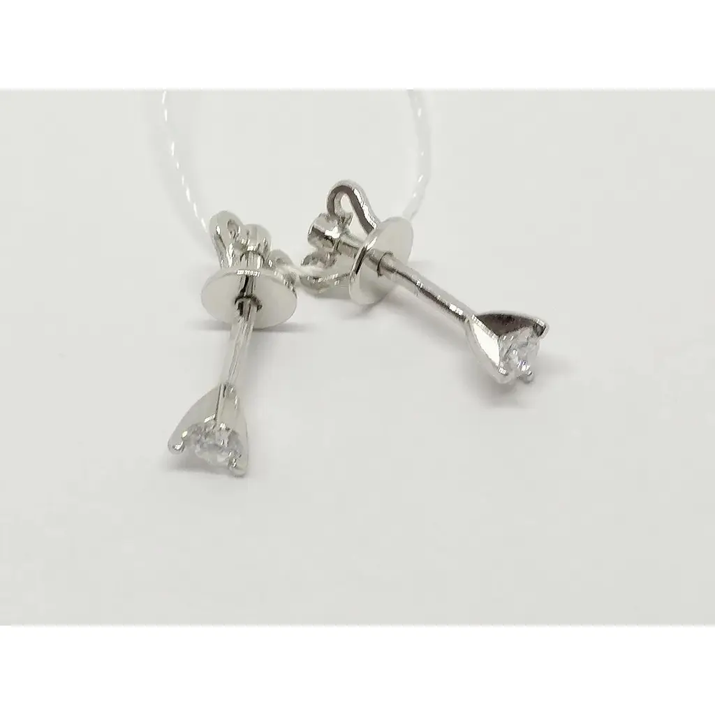 Золотые серьги-пуссеты Империя золота с фианитами. СП083БИ - фото 2