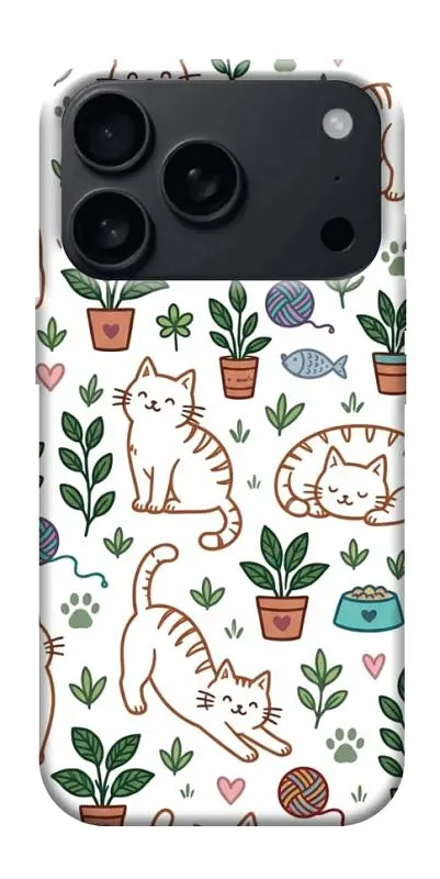 TPU чохол Demsky Cats pattern для Apple iPhone 17 Pro Max (6.9")