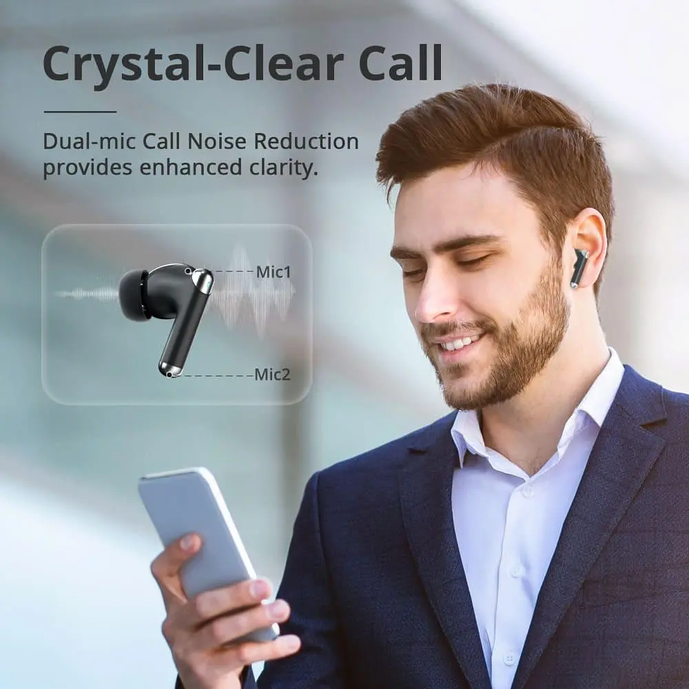 Навушники Tronsmart TWS Sounfii R4 Black (1096447) - фото 3