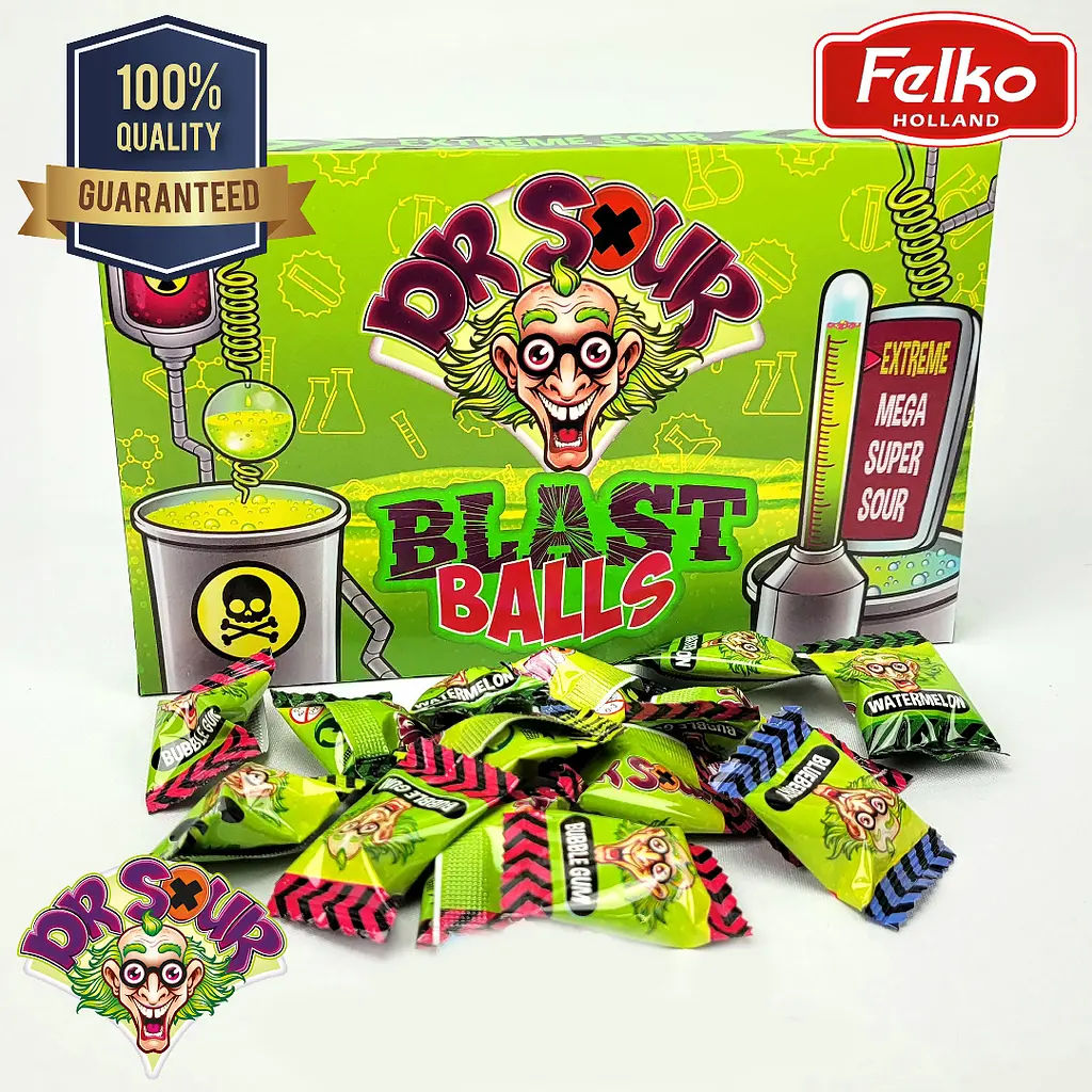 Кислі льодяники Dr. Sour Blast Balls 90г - фото 2