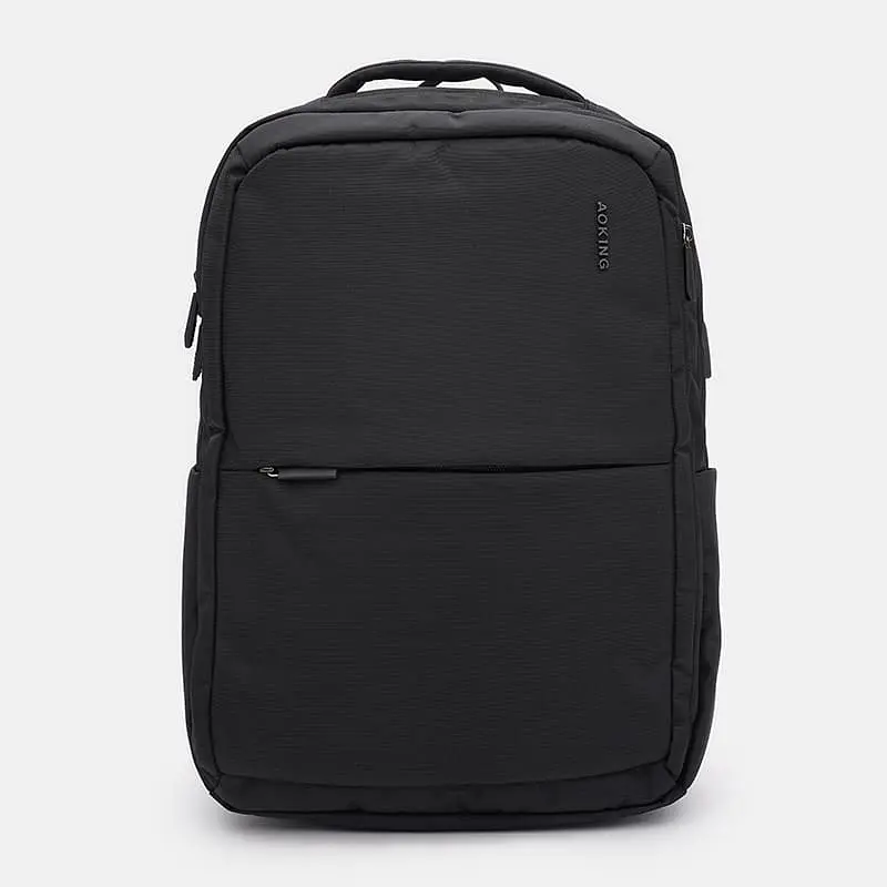 Чоловічий рюкзак Aoking C1SN2105bl-black 43х30х11 см Чорний - фото 2