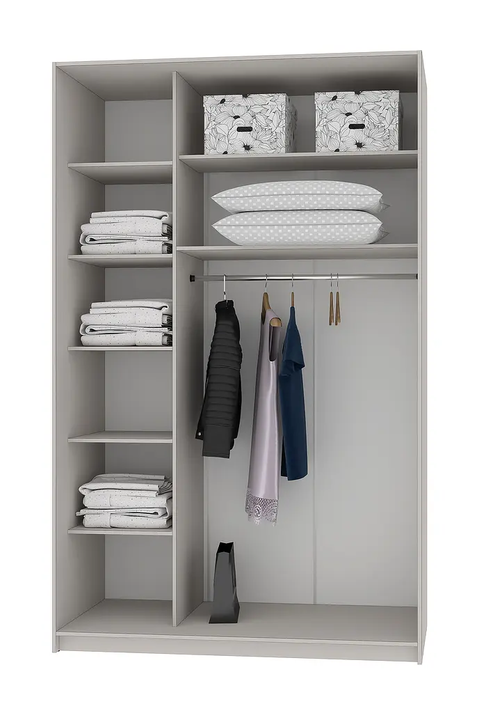 Шкаф-купе двухдверный MebelStar Бавария 2ДСП 150x60x240 см Дуб сонома (MBS-4392) - фото 2