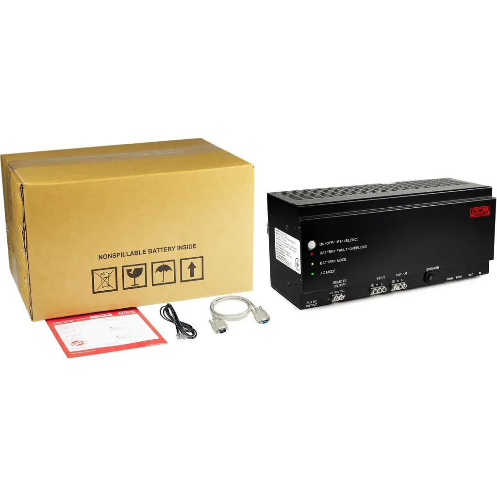 Пристрій безперебійного живлення Powercom DRU850DIN, 510W (DRU850DIN) - фото 6