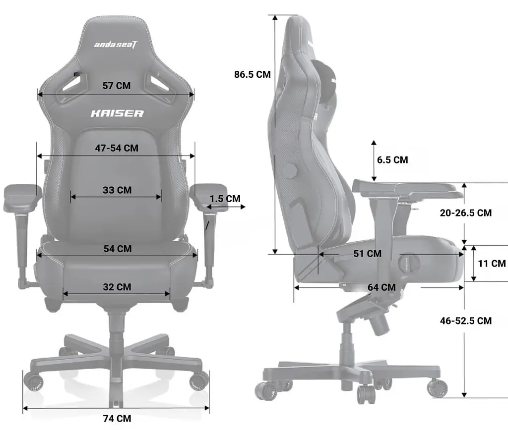 Ігрове крісло Anda Seat Kaiser 4 Size XL Purple Premium PVC (AD12YDDC-XLL-20-V-PV/C) - фото 6