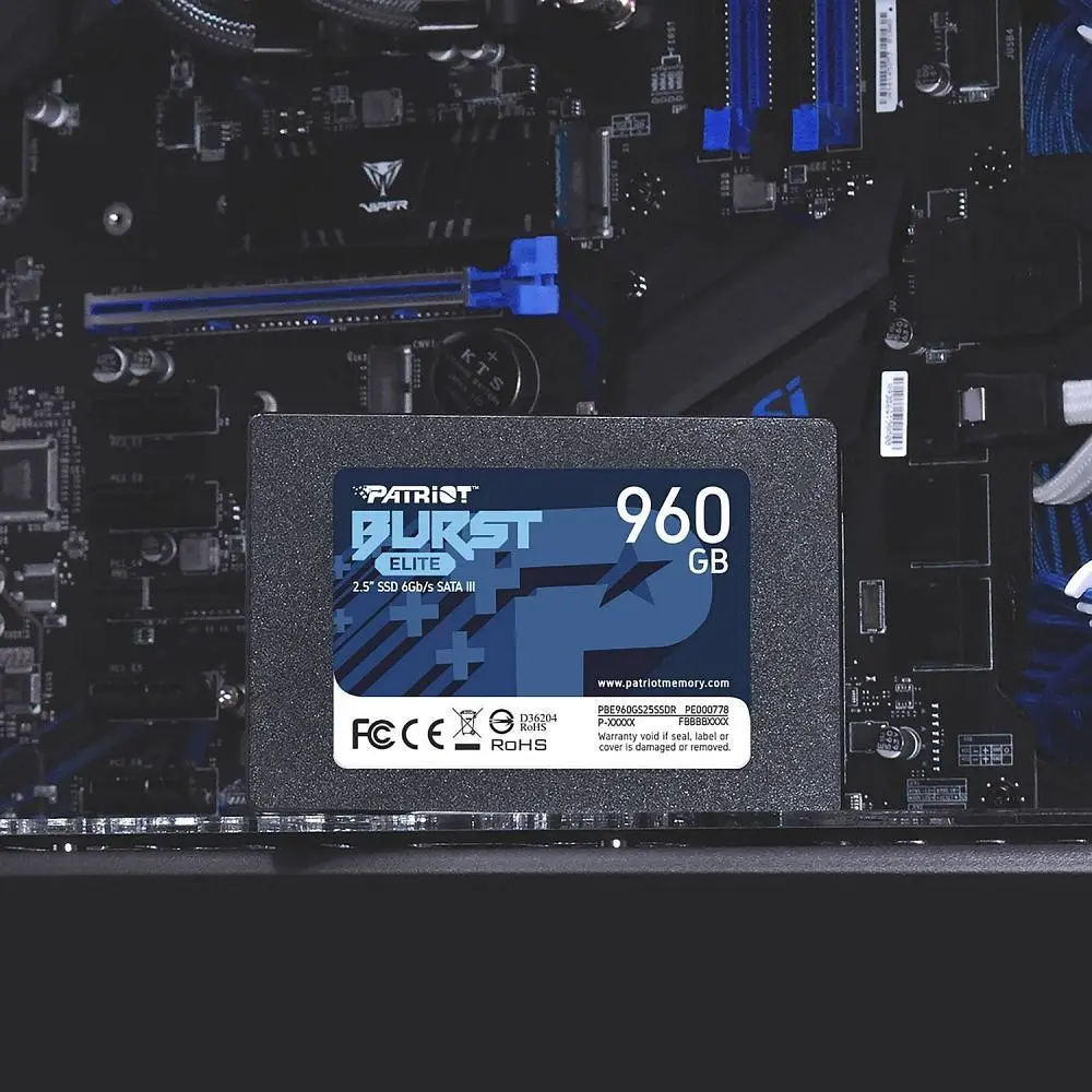 Накопичувач SSD 960GB Patriot Burst Elite 2.5" SATAIII TLC (PBE960GS25SSDR) - фото 8