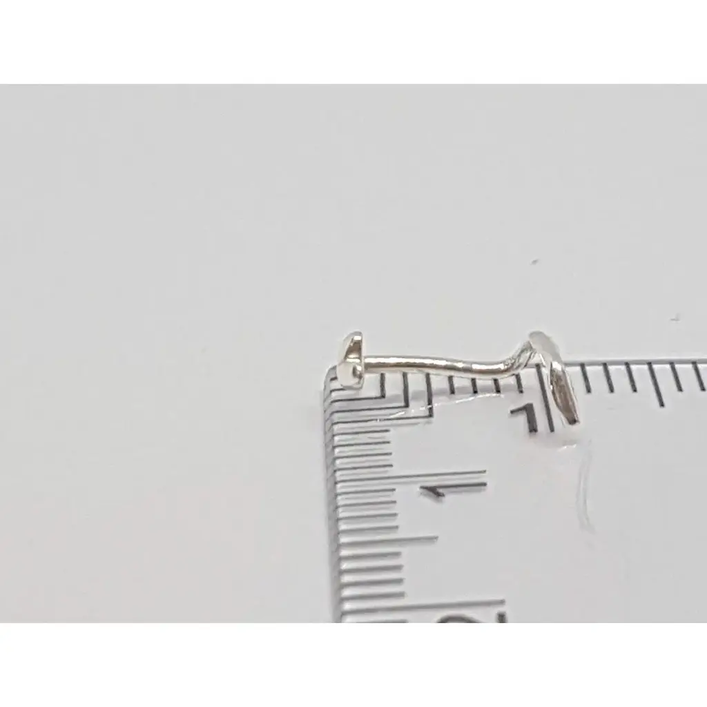 Срібна сережка-пірсинг в ніс Dear. 1003С - фото 2