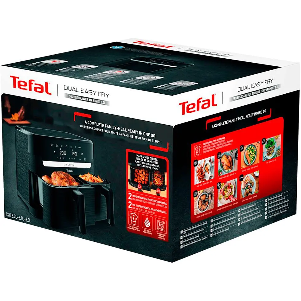 Мультипіч Tefal Dual Easy Fry EY901N10 [127949] - фото 8