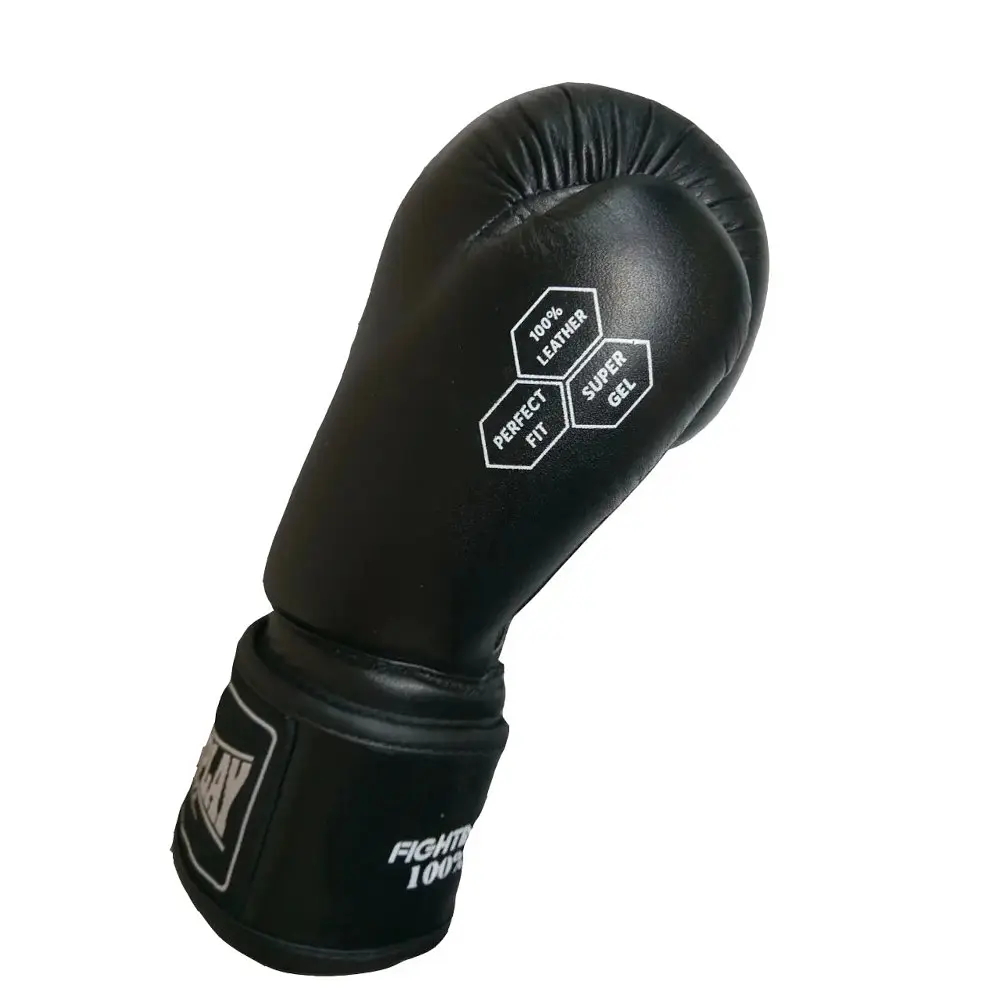 Рукавиці боксерські Power Play PP 3088, Black - 14 унцій - фото 4