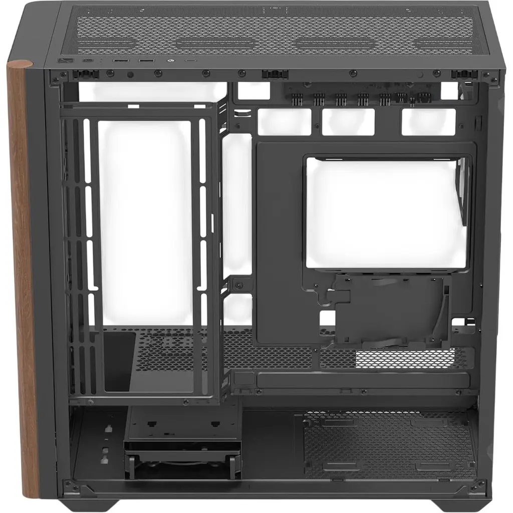 Корпус AeroCool D301A-G-BK-v2 Black (ACCS-DS03043.11) [146683] - фото 5