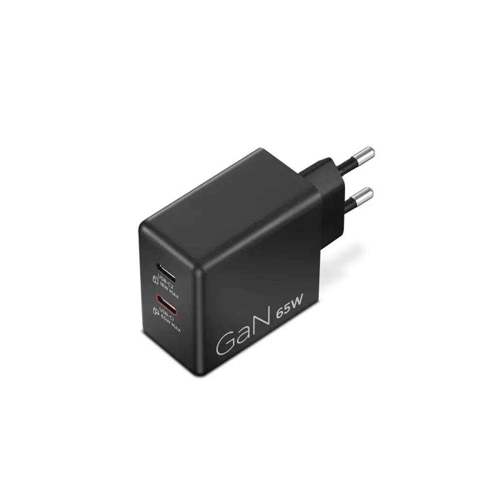 Блок живлення до ноутбуку Lenovo Dual USB-C 65W GaN Charger (40AW065BEU) - фото 4