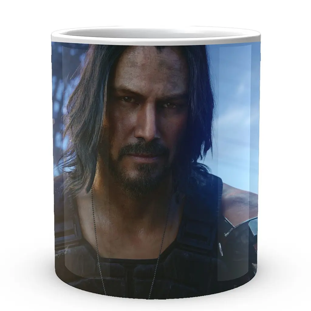 Кухоль GeekLand Cyberpunk 2077 Кіберпанк 2077 Джонні Сільверхенд CY 02.592 330 мл білий - фото 2