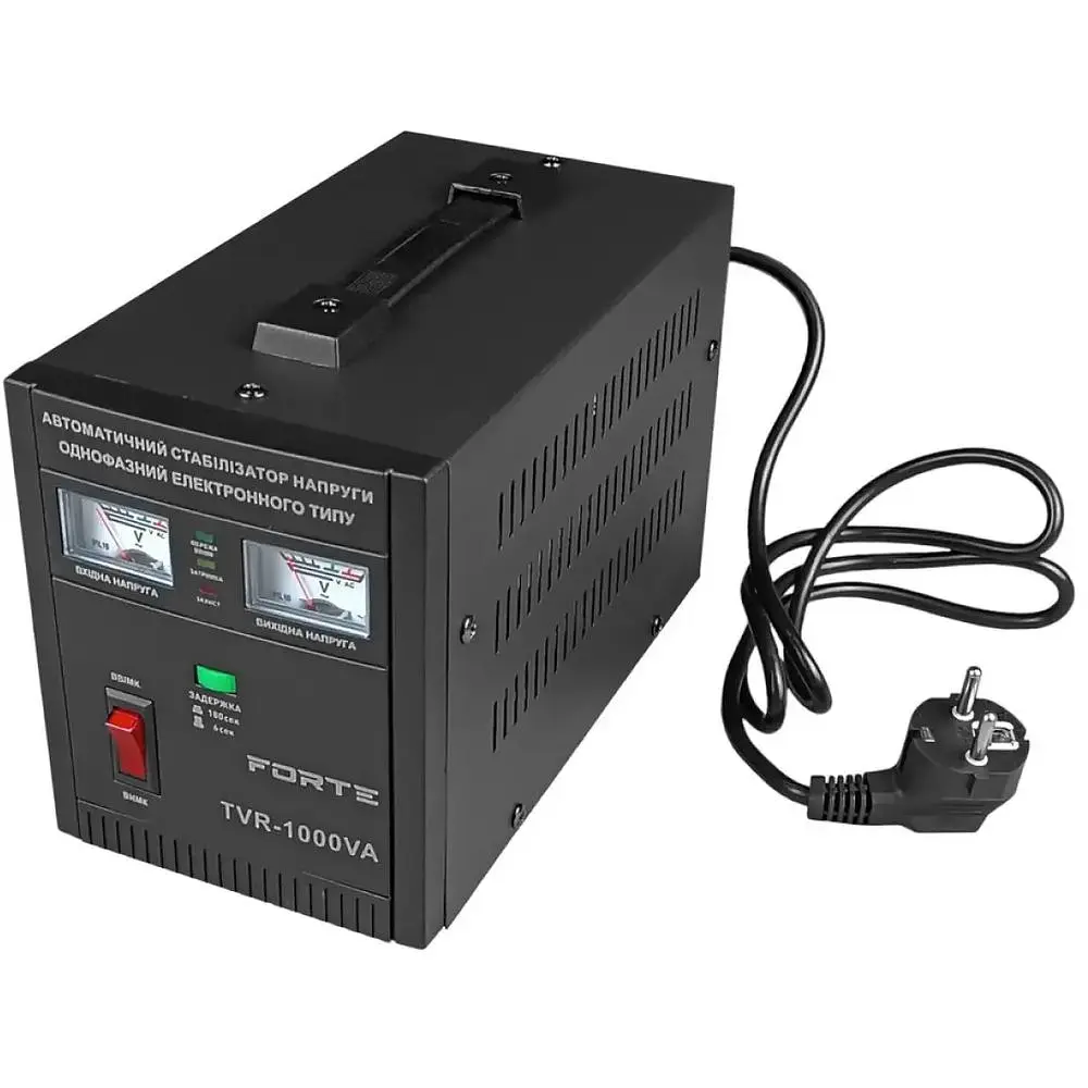 Стабілізатор напруги Forte TVR-1000VA релейний 1 кВт (28985) - фото 3