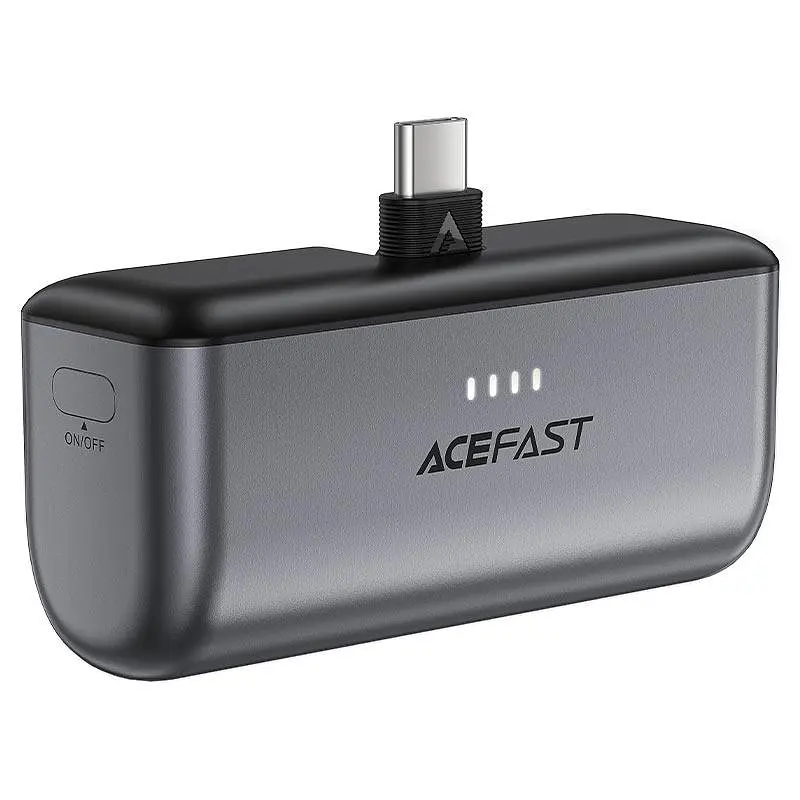 Зовнішній акумулятор ACEFAST M9-5000 PD20W capsule power bank чорний - фото 2