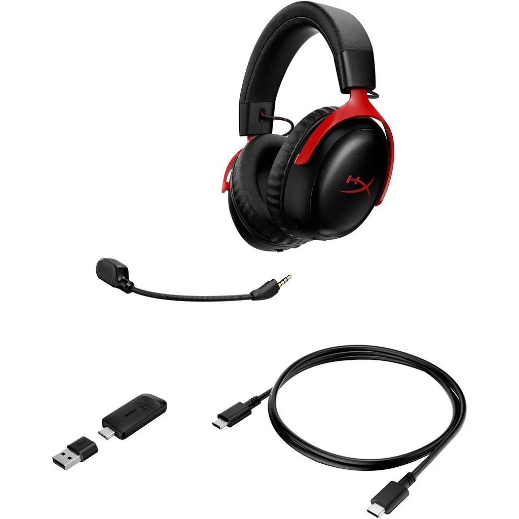 Ігрові навушники HyperX Cloud III S Black/Red (A59Z0AA) [143039] - фото 7