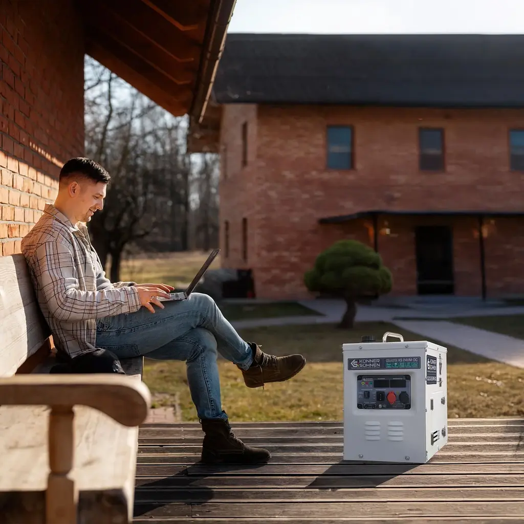 Генератор бензиновый Konner&Sohnen KS 24VM-DC [139401] - фото 9