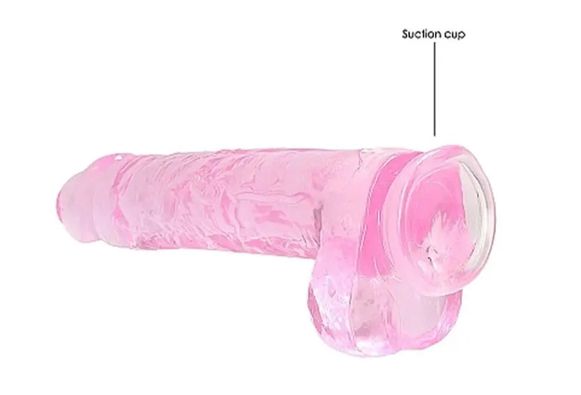 Фалоімітатор Realrock Dildo рожевий 25 см - фото 3