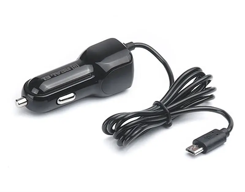 Автомобільний зарядний пристрій REAL-EL CA-15 (2USB, 2.1A) Black + кабель microUSB (EL123160009) - фото 2