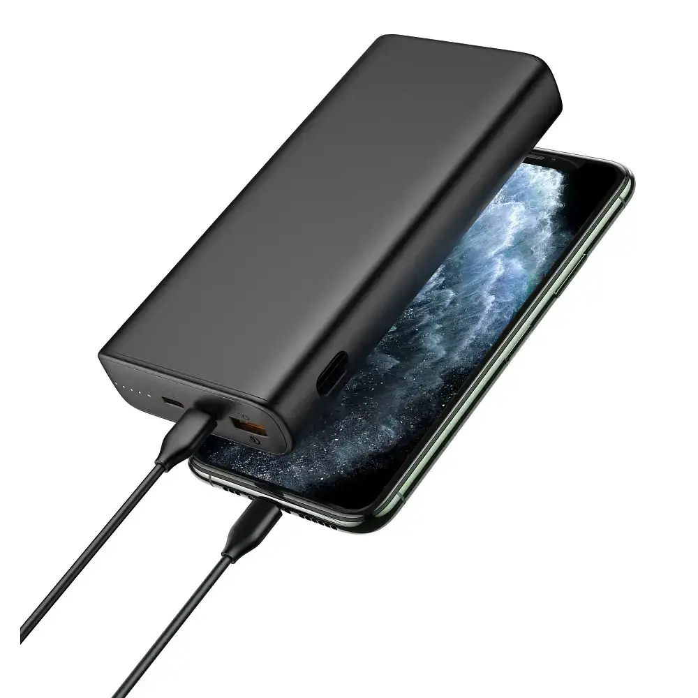 Павербанк Veger 20000mAh 74Wh Li-Pol, USB-A+USB-C PD 100W, вхід Type-C 45W, швидка зарядка, індикатор, power bank - фото 4
