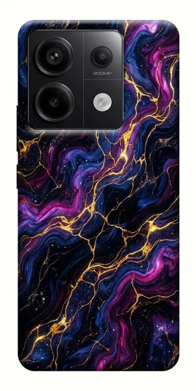 TPU чохол Demsky Purple space marble для Xiaomi Redmi Note 13 Pro 4G