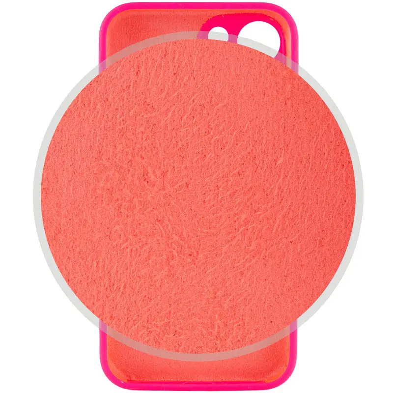 Чохол Silicone Case Full Camera Protective AA Apple iPhone 13 6.1" Розовий / Barbie pink - фото 3