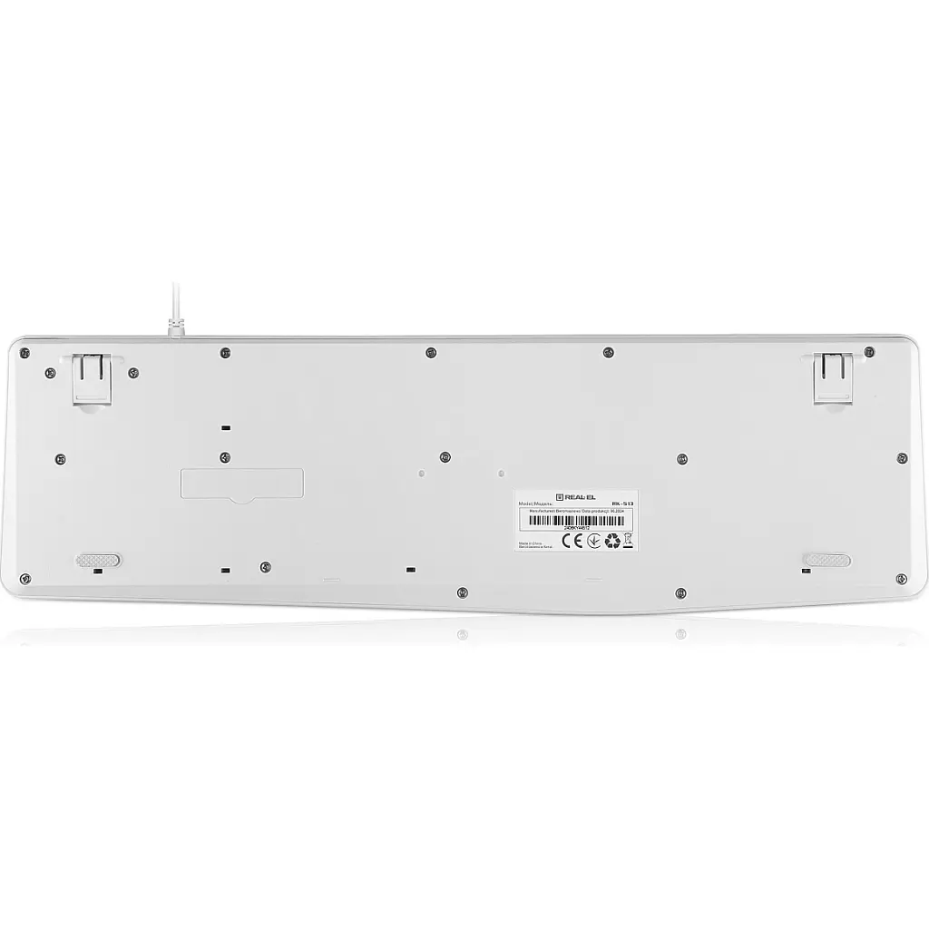 Клавіатура REAL-EL RK-513 USB White (EL123100047) - фото 3