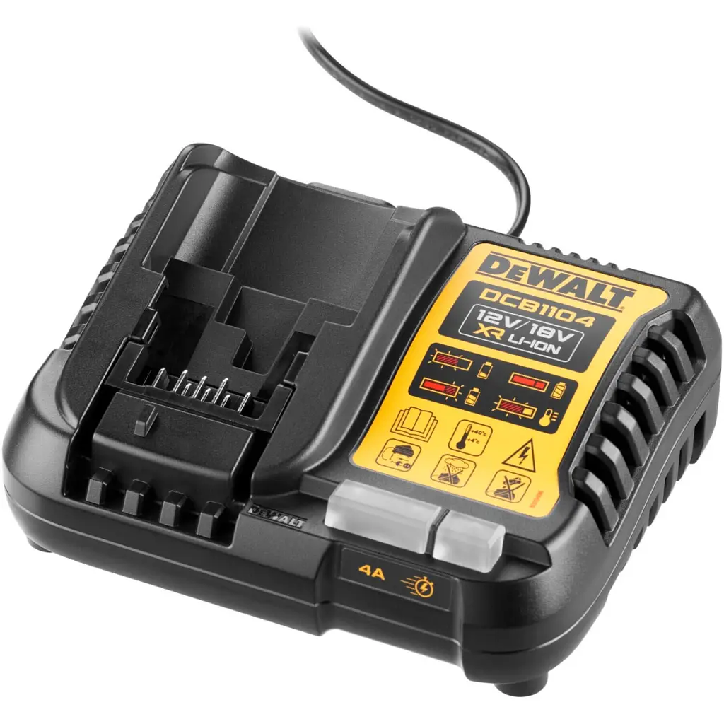 Набір акумулятор + зарядний пристрій DeWALT 10,8 - 54V, 4A, 18V XR Li-Ion, 2x4Ah (DCB1104M2) - фото 2