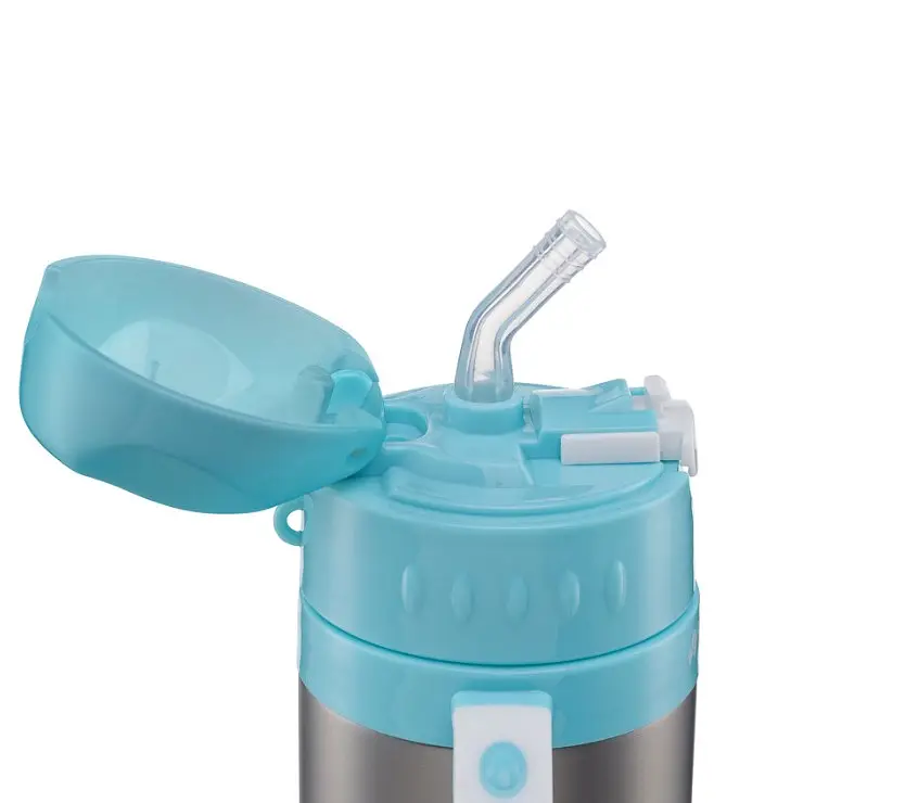 Чашка-непроливайка Bebe Confort Navigateur Isotherm Straw Cup, сіра з блакитним, 300 мл (3105201130) - фото 5