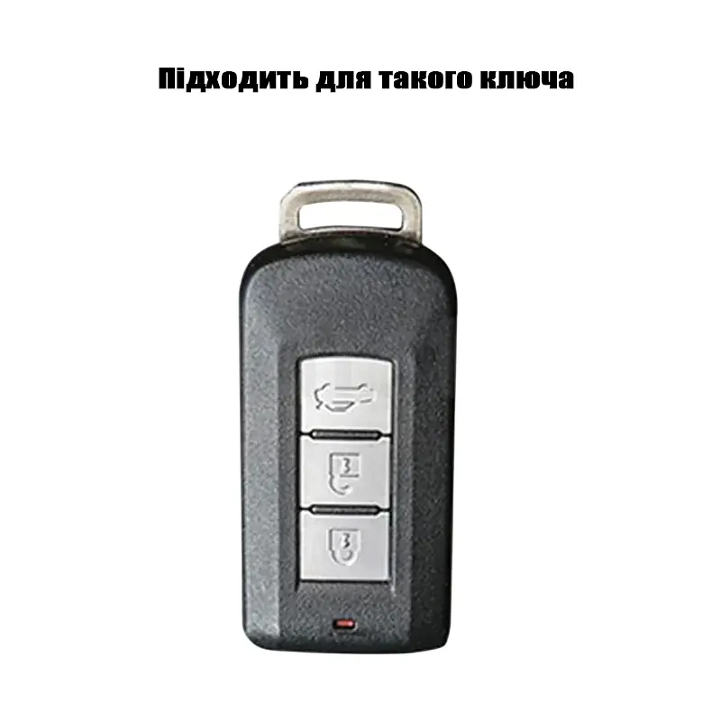 Чохол ключа Mitsubishi чорний+золота окантовка TPU - фото 3