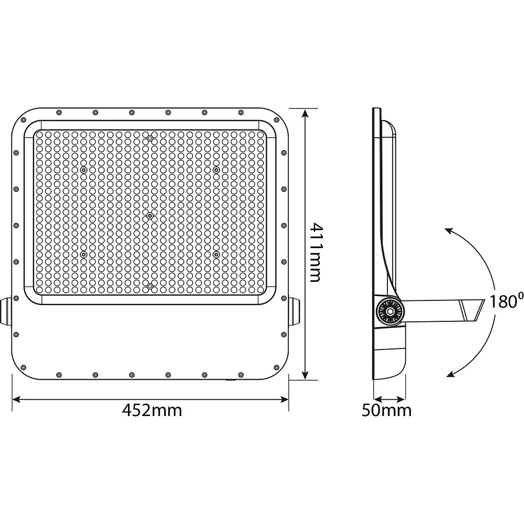 Світлодіодний прожектор Videx Premium F2 400W 5000K (VL-F2-4005G) [144860] - фото 7