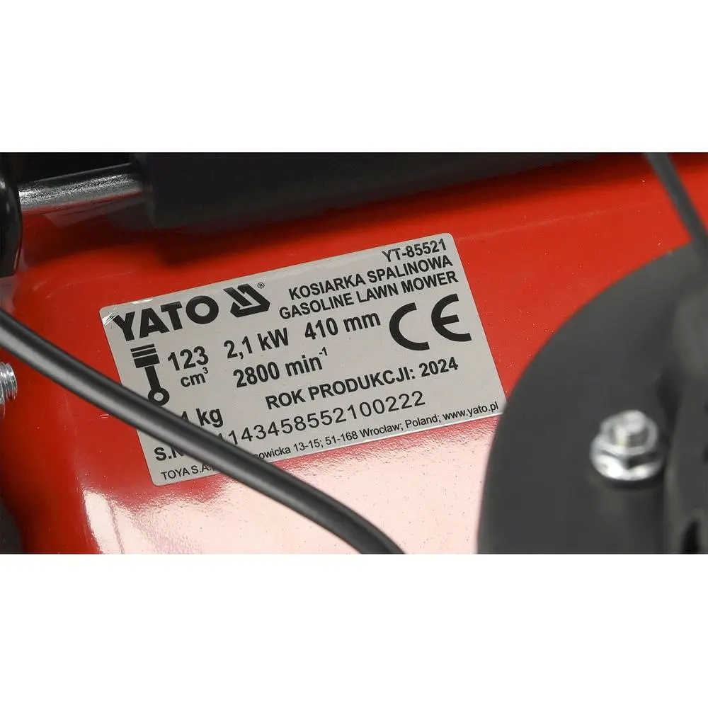 Газонокосарка Yato бензинова 1.9 кВт 41 см (YT-85521) - фото 8