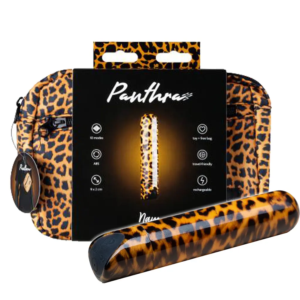 Вибратор Panthra Nayo 9 см леопардовый - фото 4