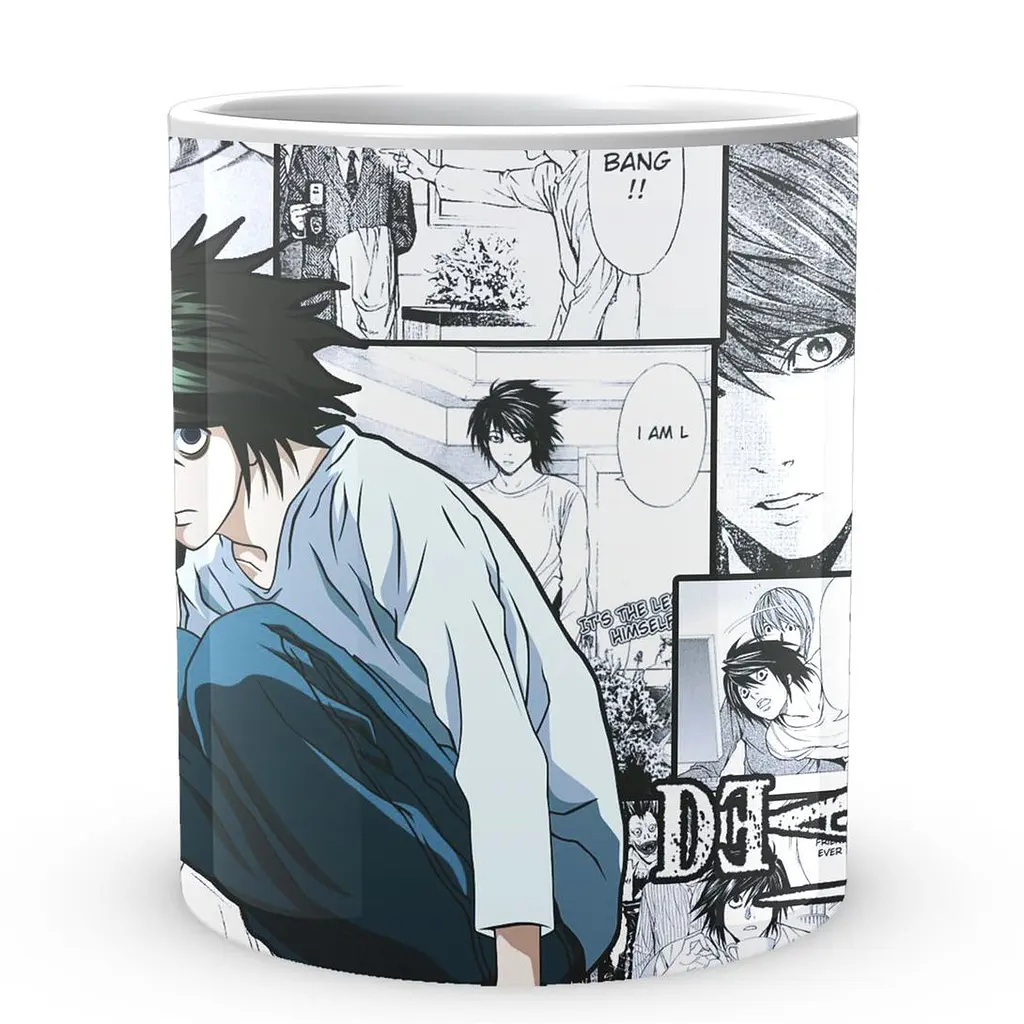 Кухоль GeekLand Death Note L Колаж CP 03.382.594 330 мл білий - фото 2