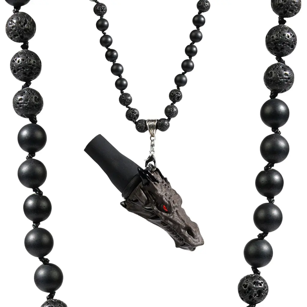 Персональный мундштук для кальяна Lavart Demon Line Dragon Black - фото 2