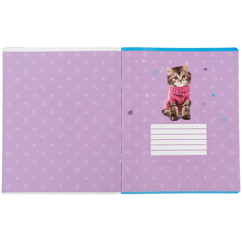 Зошит  Kite Studio Pets в клітинку 24 аркуші світло-фіолетовий - фото 2