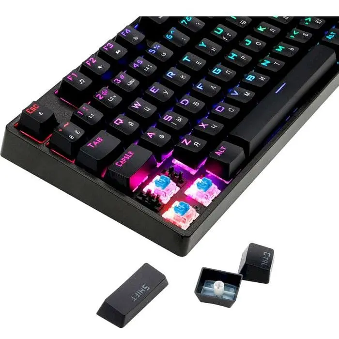 Клавиатура проводная 1stPlayer DK5.0 RGB Outemu Blue USB (DK5.0-BL) - фото 6