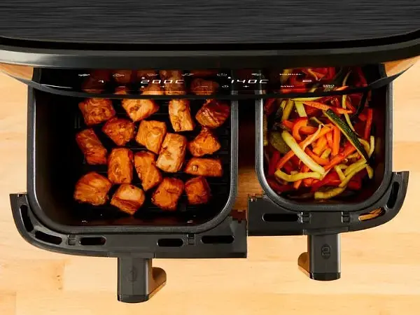 Фритюрниця Tefal Dual Easy Fry & Grill EY901N10, 8.3 л, 7 програм приготування, LCD екран, автоматичне відключення - фото 5