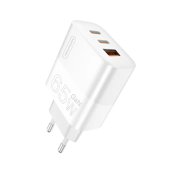 Мережевий зарядний пристрій WUW-C199 PD65W+PD20W+QC18W GaN C білий